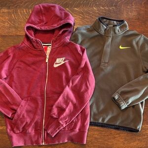 Bundle of 2 Nike Kids Zip Up